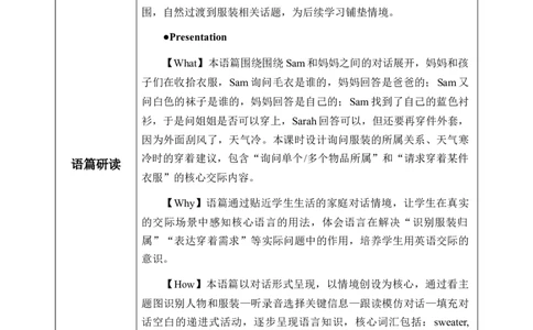 Unit6第1课时PartALet&rsquo;stalk&Match,askandanswer(教学设计)_4上-新英语人教PEP版（2025持续更新）_01.英语4上-教案+PPT课件+学习任务单+练习第1套齐全_2教案