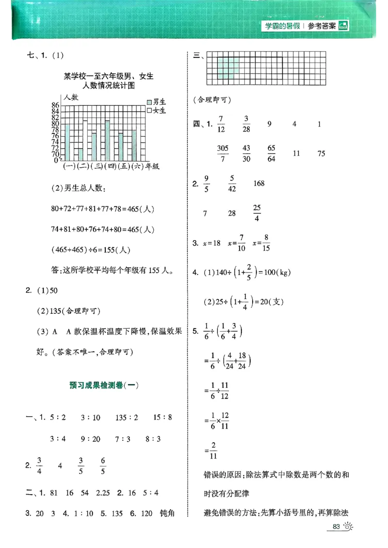 25学霸五升六暑假计算大通关北师_25秋《学霸的暑假计算大通关》_25年1-6年级数学北师版《学霸的暑假计算暑期大通关》_五升六