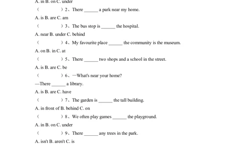 Unit3Placeswelivein知识点总结与练习（讲义）-2025-2026学年人教PEP版（2024）英语四年级上册_4上-新英语人教PEP版（2025持续更新）_05讲义_讲义+练习word(全）