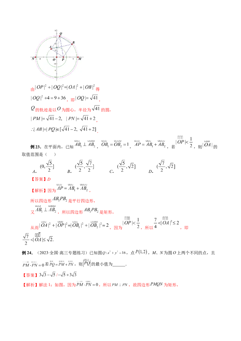 专题11平面向量小题全归类（13大核心考点）（讲义）（解析版）_02高考数学_2024年新高考资料_2.2024二轮复习_2024年高考数学二轮复习讲练（新教材新高考）