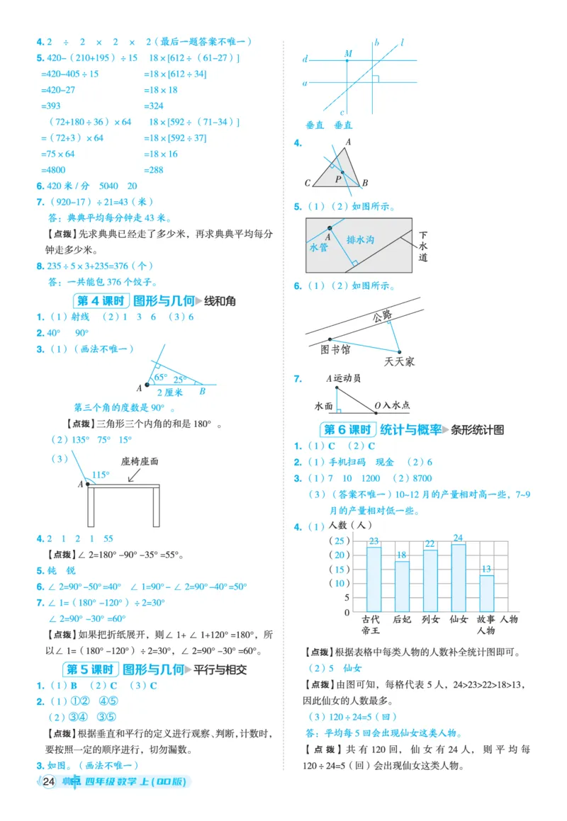 25秋典中点四年级数学上（QD版）答案_25秋《典中点》系列_1-6年级数学上册各版本《典中点》（抢先版）_25秋1-6年级数学上册青岛63制《典中点》（抢先版）