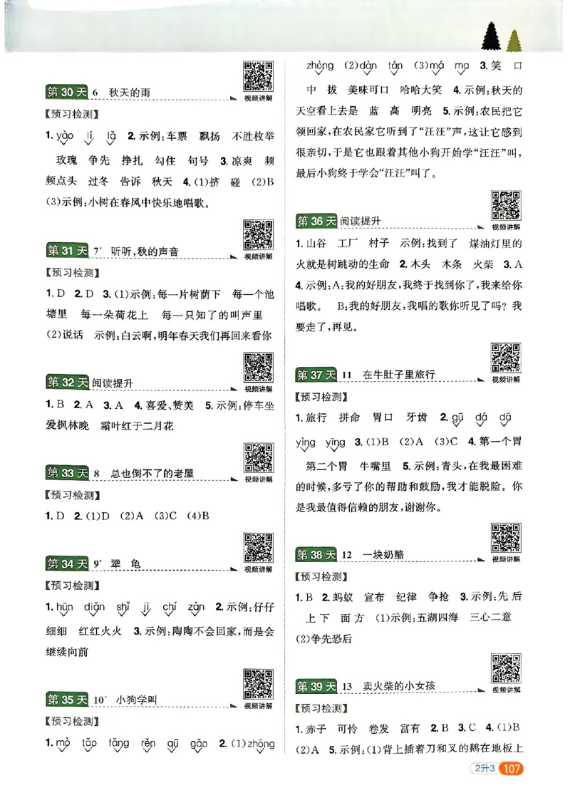 25版《阳光同学暑假衔接》语文2升3-副本_25秋《阳光同学》系列_25年1-6年级语文《阳光同学语文暑假衔接》_2升3