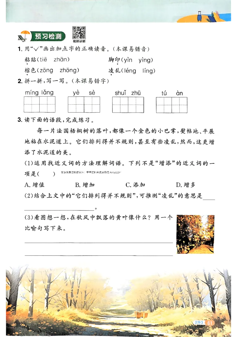 25版《阳光同学暑假衔接》语文2升3-副本_25秋《阳光同学》系列_25年1-6年级语文《阳光同学语文暑假衔接》_2升3