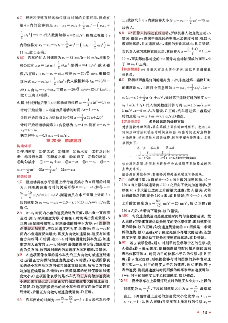 2025秋《一本&bull;初升高预备新高一》物理解析册_25秋《一本》系列_25版一本系列_一本预备新高一语数英物化生25年