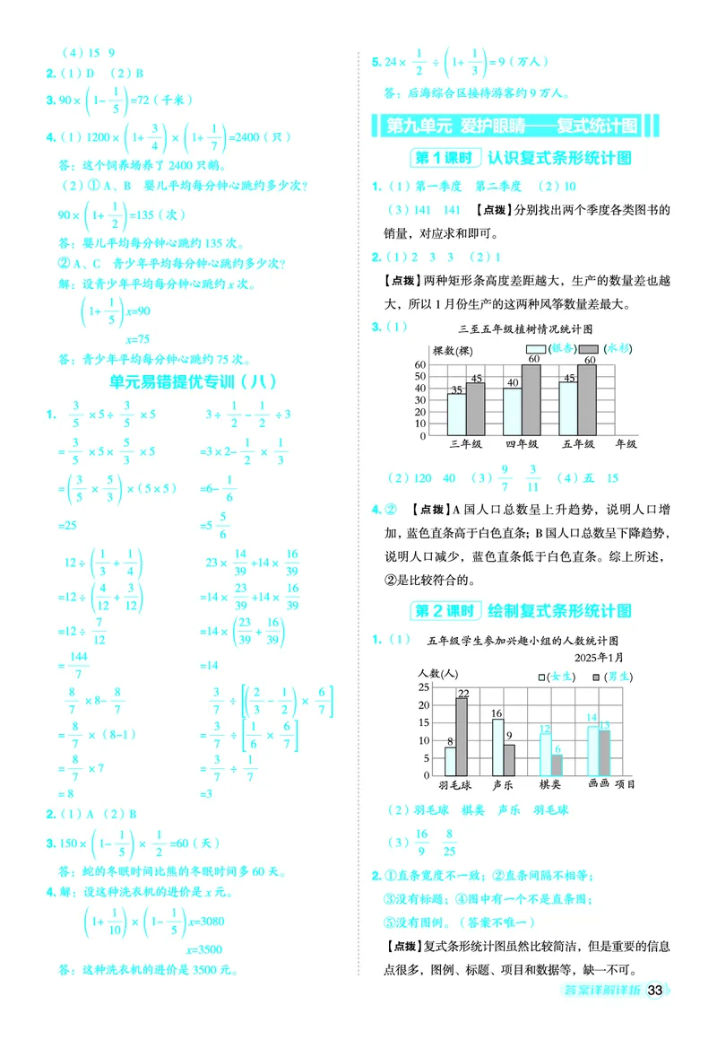 25秋典中点五年级数学上（QD版）五四制答案_25秋《典中点》系列_1-6年级数学上册各版本《典中点》（抢先版）_25秋1-6年级数学上册青岛54制《典中点》（抢先版）