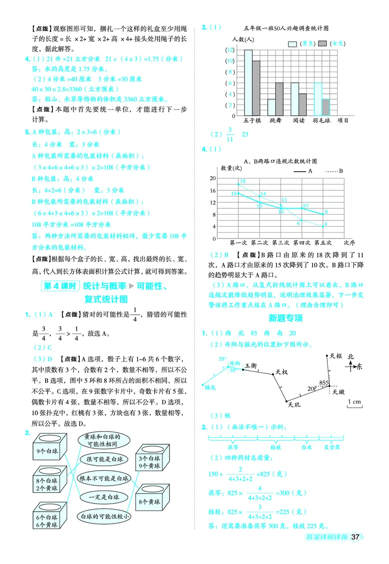 25秋典中点五年级数学上（QD版）五四制答案_25秋《典中点》系列_1-6年级数学上册各版本《典中点》（抢先版）_25秋1-6年级数学上册青岛54制《典中点》（抢先版）