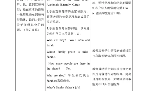 Unit1第1课时PartALet&rsquo;stalk&Drawandsay(教学设计)_4上-新英语人教PEP版（2025持续更新）_01.英语4上-教案+PPT课件+学习任务单+练习第1套齐全_2教案