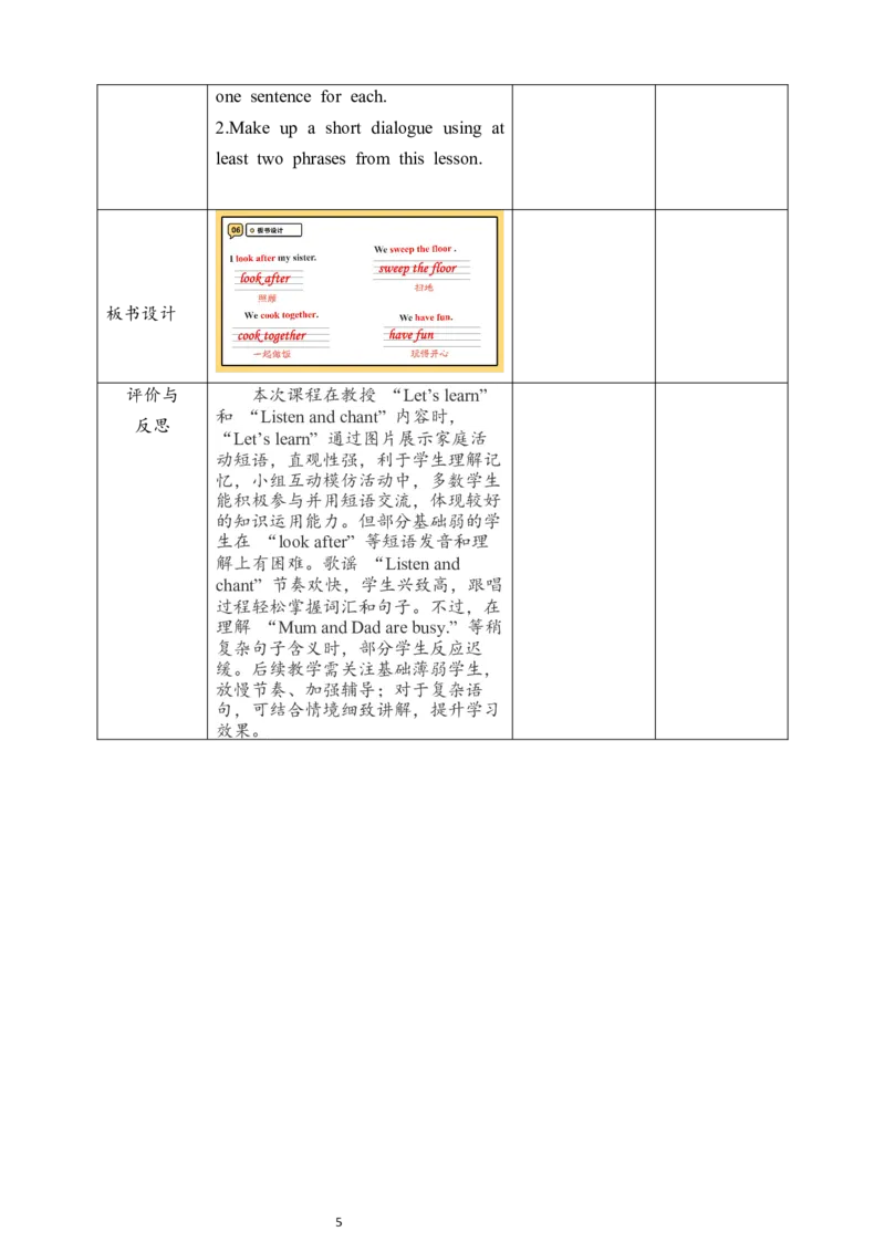 教案_4上-新英语人教PEP版（2025持续更新）_02课件+核心素养教案（更新至U5）_Unit1Helpingathome_Unit1HelpingathomePartBLet&rsquo;slearn课件+教案+素材(共25张PPT)_unit1BLet&rsquo;slearn(课件+教案+素材）