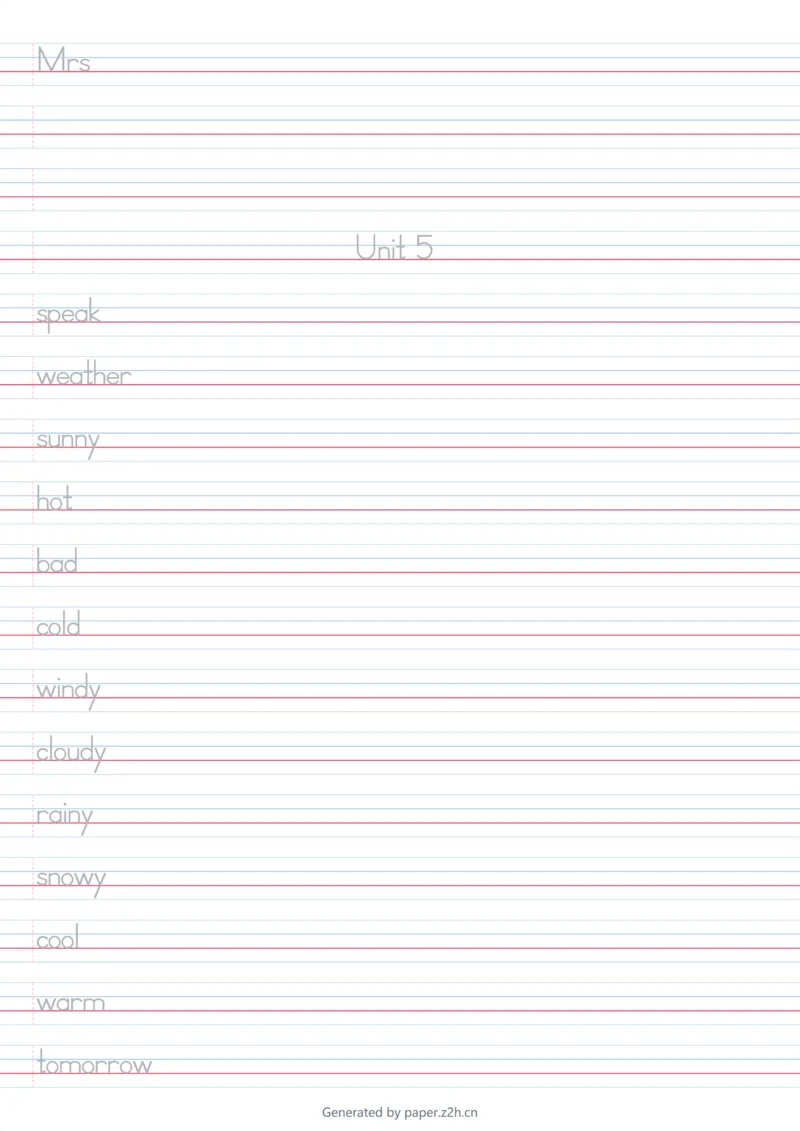 4上木棍体字帖_4上-新英语人教PEP版（2025持续更新）_08单词表+字帖等_合并版_字帖