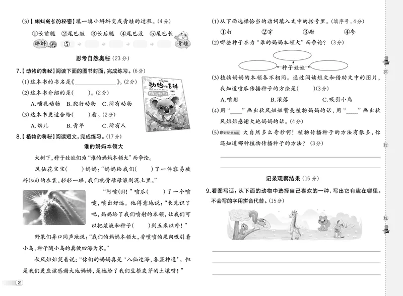 25秋典中点二年级语文上（R版）测试卷_25秋《典中点》系列_25秋1-6年级语文上册《典中点》（抢先版）