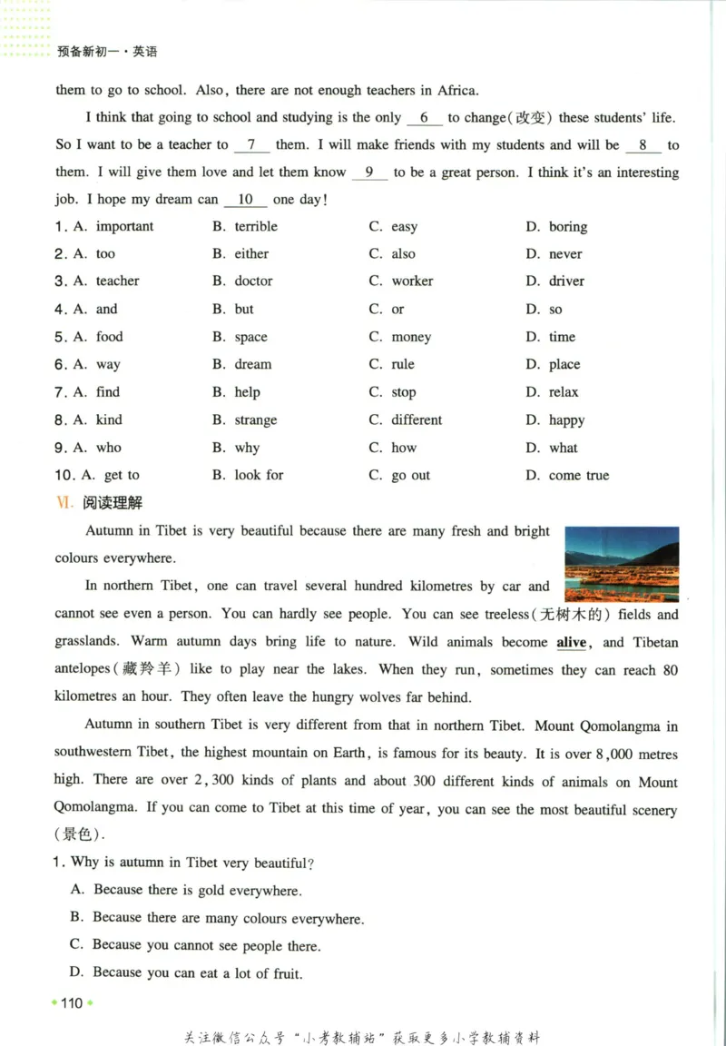 一本预备新初一英语_25秋《一本》系列_25版一本系列_一本预备新初一语数英25年