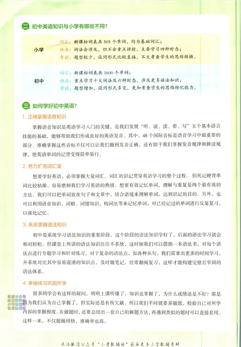 一本预备新初一英语_25秋《一本》系列_25版一本系列_一本预备新初一语数英25年