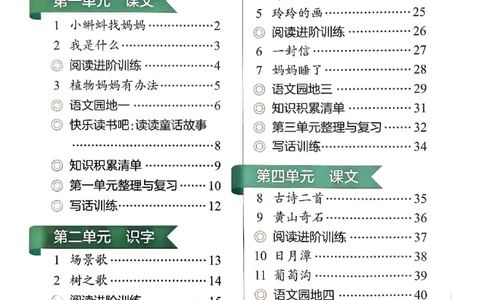 二年级语文上册人教版《黄冈小状元作业本》_25秋《黄冈小状元》系列_25秋1-6年级语文上册《黄冈小状元作业本》（有答案）