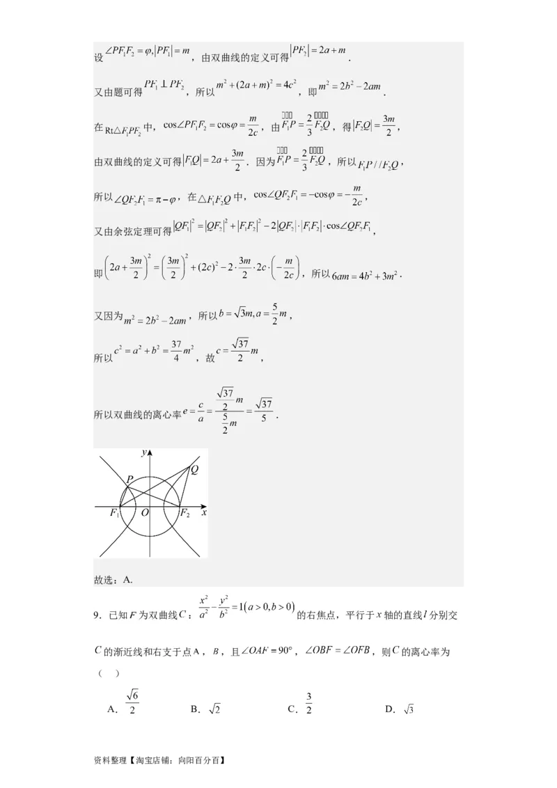专题11圆锥曲线（4大易错点分析+解题模板+举一反三+易错题通关）-备战2024年高考数学考试易错题（新高考专用）（解析版）_02高考数学_新高考复习资料_2024年新高考资料_专项复习资料