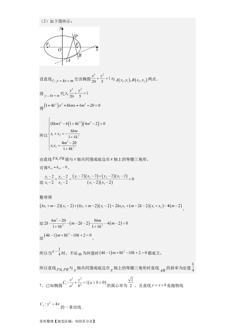 专题11圆锥曲线（4大易错点分析+解题模板+举一反三+易错题通关）-备战2024年高考数学考试易错题（新高考专用）（解析版）_02高考数学_新高考复习资料_2024年新高考资料_专项复习资料
