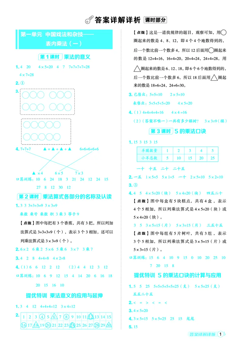 25秋典中点二年级数学上（QD版）五四制答案_25秋《典中点》系列_1-6年级数学上册各版本《典中点》（抢先版）_25秋1-6年级数学上册青岛54制《典中点》（抢先版）