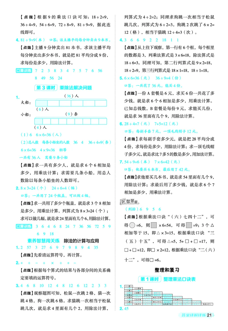25秋典中点二年级数学上（R版）答案_25秋《典中点》系列_1-6年级数学上册各版本《典中点》（抢先版）_25秋1-6年级数学上册人教版《典中点》（抢先版）