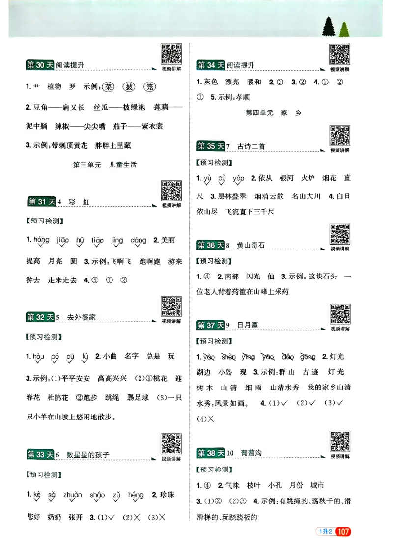 25版《阳光同学暑假衔接》语文1升2-副本_25秋《阳光同学》系列_25年1-6年级语文《阳光同学语文暑假衔接》_1升2