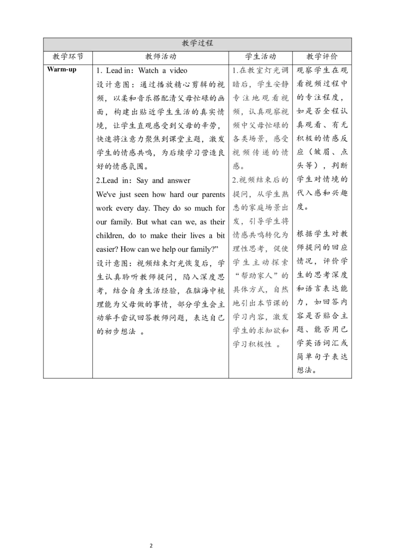 教案_4上-新英语人教PEP版（2025持续更新）_02课件+核心素养教案（更新至U5）_Unit1Helpingathome_Unit1HelpingathomePartBLet&rsquo;stalk课件+教案+素材（共22张PPT）