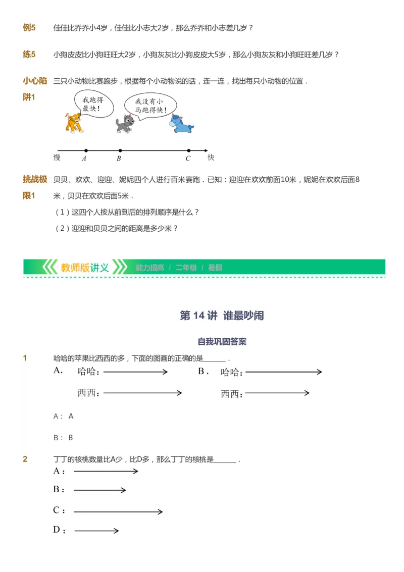 课本+自我巩固+课堂落实-gs_《爱学习》小学初中数学和奥数资料_高斯数学爱学习课件_1人教小学能力提高_2年级能力提高春秋寒暑课件_暑高斯数学2阶能力提高-gs出品