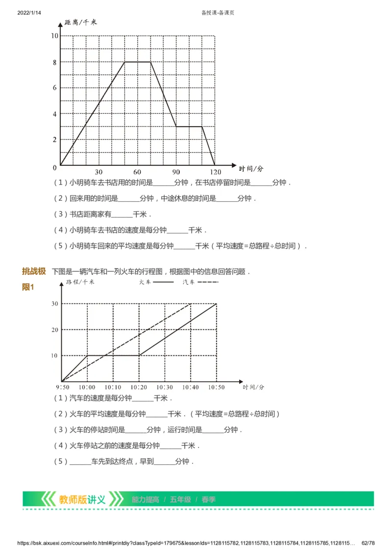 课本+自我巩固+课堂落实-gs_《爱学习》小学初中数学和奥数资料_高斯数学爱学习课件_1人教小学能力提高_5年级能力提高课件春秋寒暑_5年级能力提高课件春季-gs出品