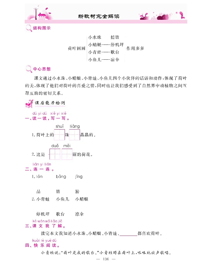 新教材完全解读语文1年级下_《教材全解》小学1-6年级_《新教材完全解读》_小学语文