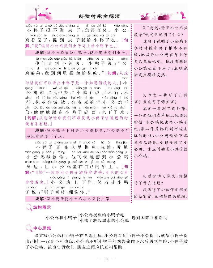 新教材完全解读语文1年级下_《教材全解》小学1-6年级_《新教材完全解读》_小学语文