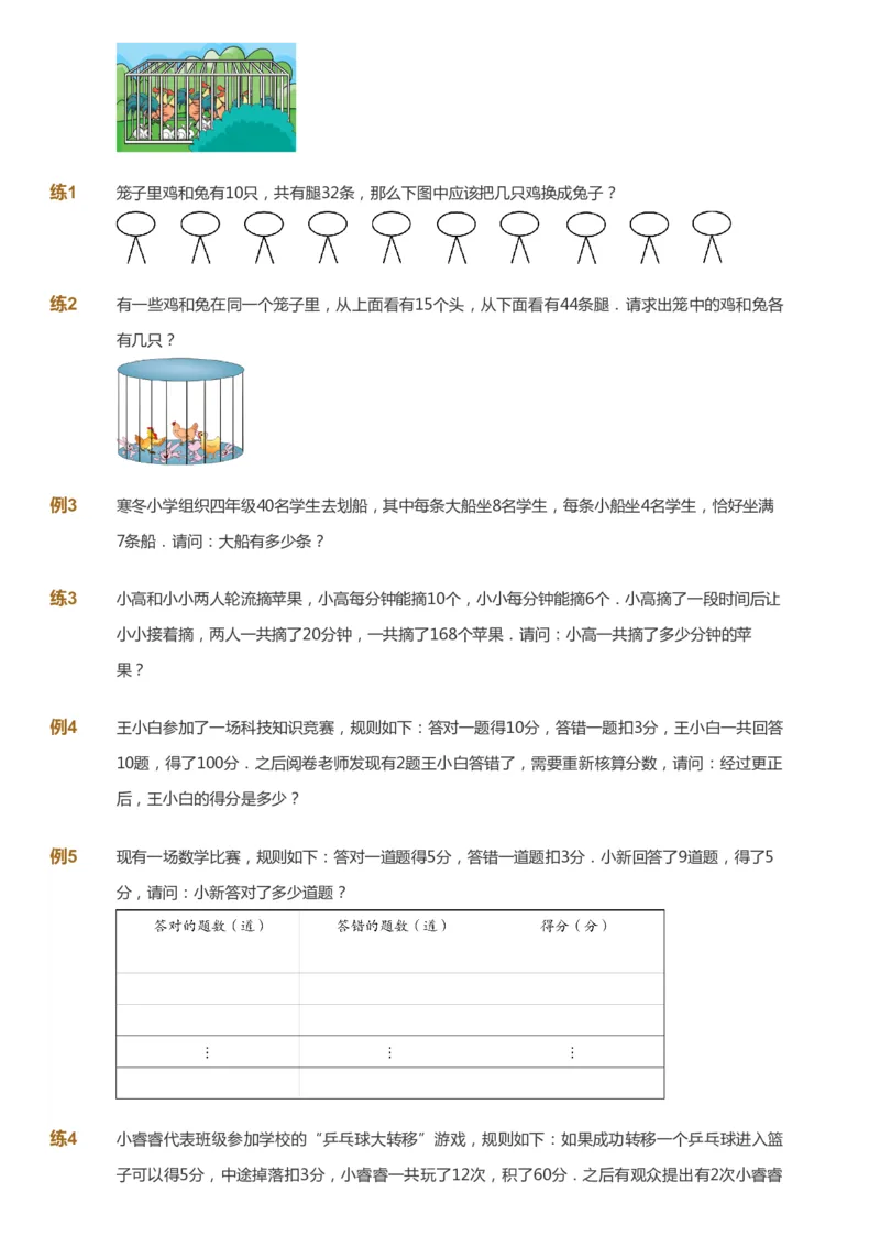 课本+自我巩固+课堂落实-gs_《爱学习》小学初中数学和奥数资料_高斯数学爱学习课件_1人教小学能力提高_4年级能力提高课件春秋寒暑_春爱学习数学4阶能力提高-gs出品