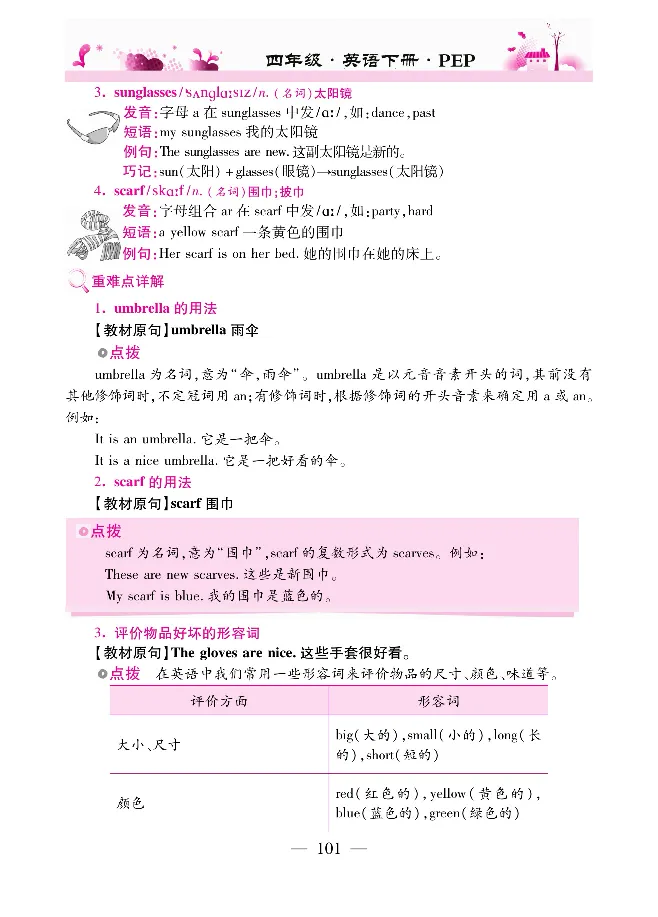 新教材完全解读人教pep英语4年级下_《教材全解》小学1-6年级_《新教材完全解读》_小学英语