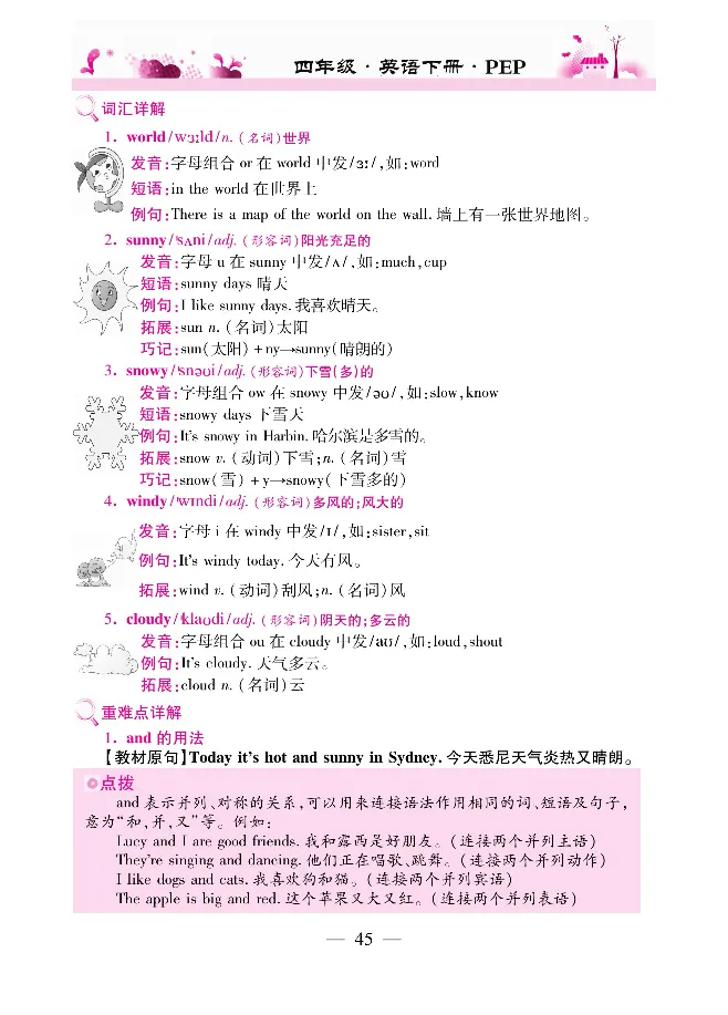 新教材完全解读人教pep英语4年级下_《教材全解》小学1-6年级_《新教材完全解读》_小学英语