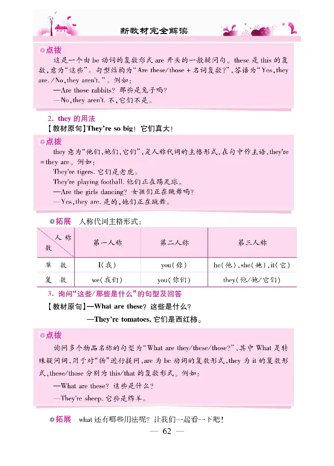 新教材完全解读人教pep英语4年级下_《教材全解》小学1-6年级_《新教材完全解读》_小学英语