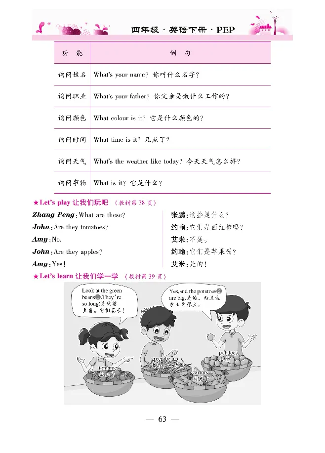 新教材完全解读人教pep英语4年级下_《教材全解》小学1-6年级_《新教材完全解读》_小学英语