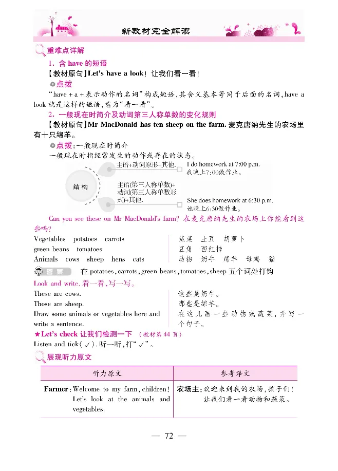 新教材完全解读人教pep英语4年级下_《教材全解》小学1-6年级_《新教材完全解读》_小学英语