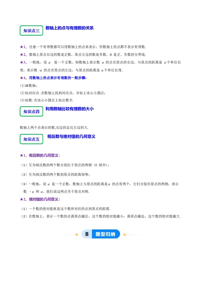 2.1.3数轴（9大题型提分练）（解析版）_北师大初中数学_7上-北师大版初中数学_7上-初中数学北师大（2024新版）持续更新_03课件+练习
