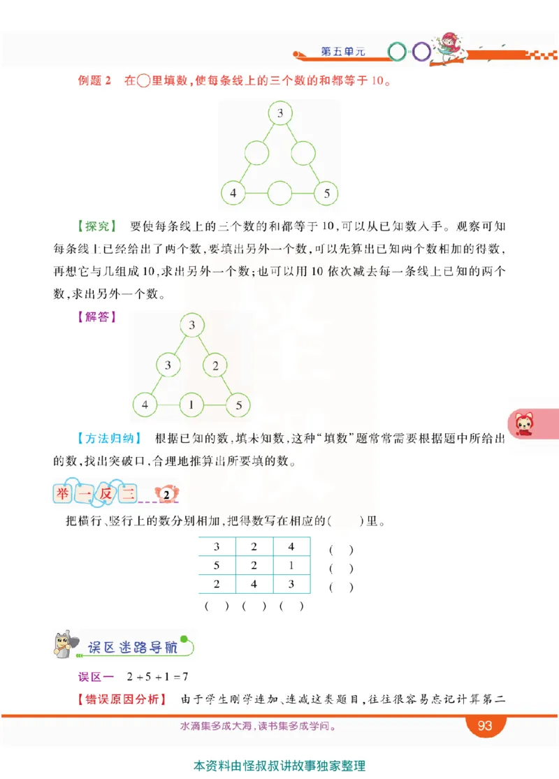 小学教材全解全析-人教数学1上_《教材全解》小学1-6年级_《小学教材全解全析》_1-6年级上册_数学