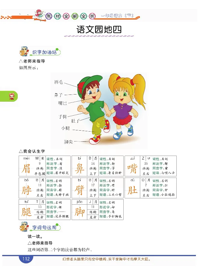 小学教材全解全析-语文1下_《教材全解》小学1-6年级_《小学教材全解全析》_1-6年级下册_语文