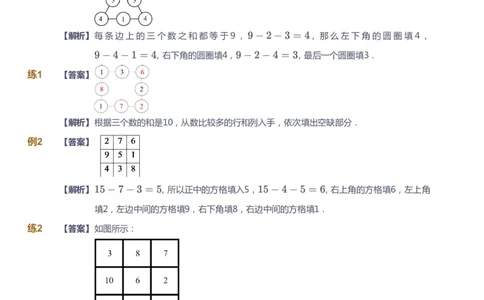 课本+自我巩固+课堂落实（答案）_《爱学习》小学初中数学和奥数资料_高斯数学爱学习课件_2人教小学能力强化_三年级高斯数学能力强化_寒数学3阶能力强化