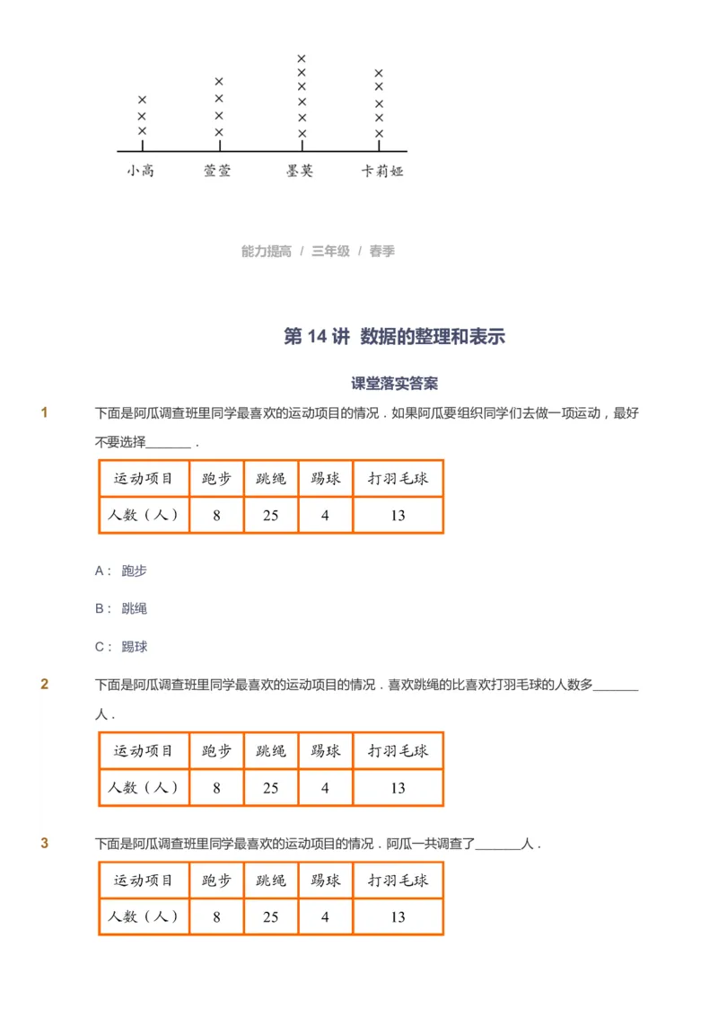 课本+自我巩固+课堂落实_《爱学习》小学初中数学和奥数资料_高斯数学爱学习课件_8北师小学能力提高_爱学习北师大1-6能力提高课件3+4_数学3阶能力提高_春数学3阶能力提高