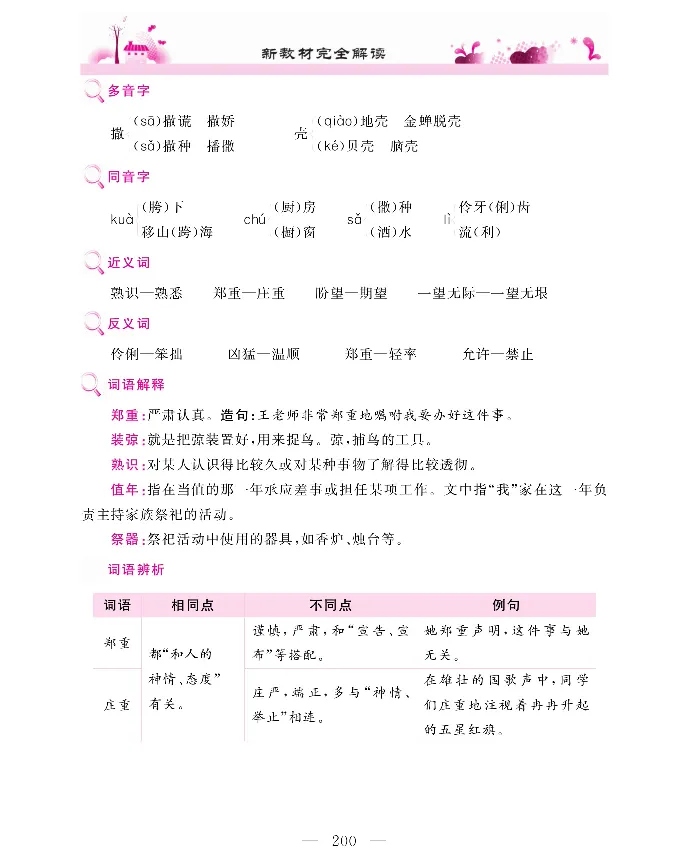 新教材完全解读语文6年级上_《教材全解》小学1-6年级_《新教材完全解读》_小学语文