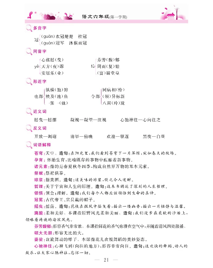 新教材完全解读语文6年级上_《教材全解》小学1-6年级_《新教材完全解读》_小学语文