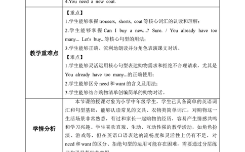 Unit4第1课时PartALet&rsquo;stalk&Readandrole-play(教学设计)英语人教PEP版四年级下册（新教材）_4下-新英语人教PEP版（2026持续更新）_01课件+教案+学习任务单+练习（更新完第4单元）_2教案