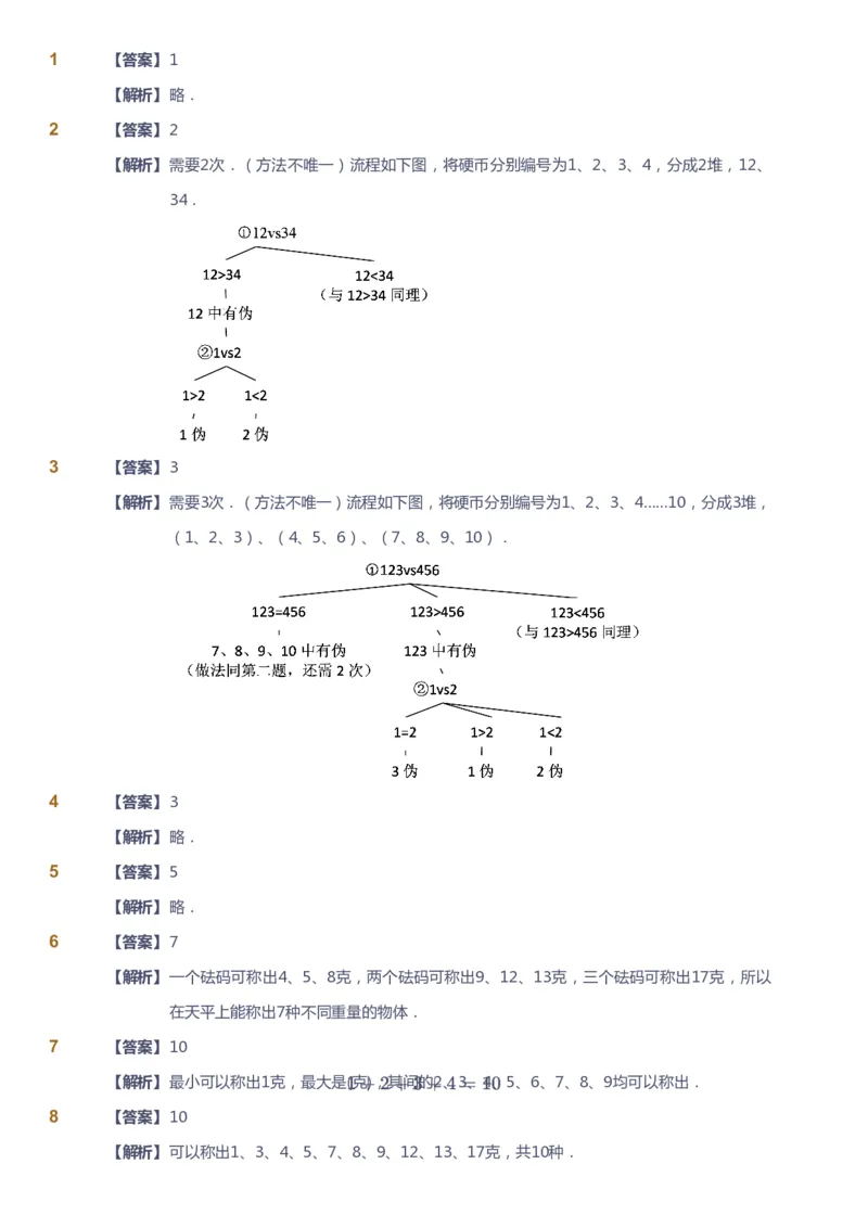 课本+自我巩固+课堂落实（答案）_《爱学习》小学初中数学和奥数资料_高斯数学爱学习课件_4奥数思维创新_三年级高斯数学思维创新_春数学3阶思维创新