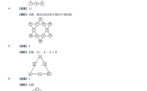 课本+自我巩固+课堂落实（答案）_《爱学习》小学初中数学和奥数资料_高斯数学爱学习课件_4奥数思维创新_三年级高斯数学思维创新_春数学3阶思维创新