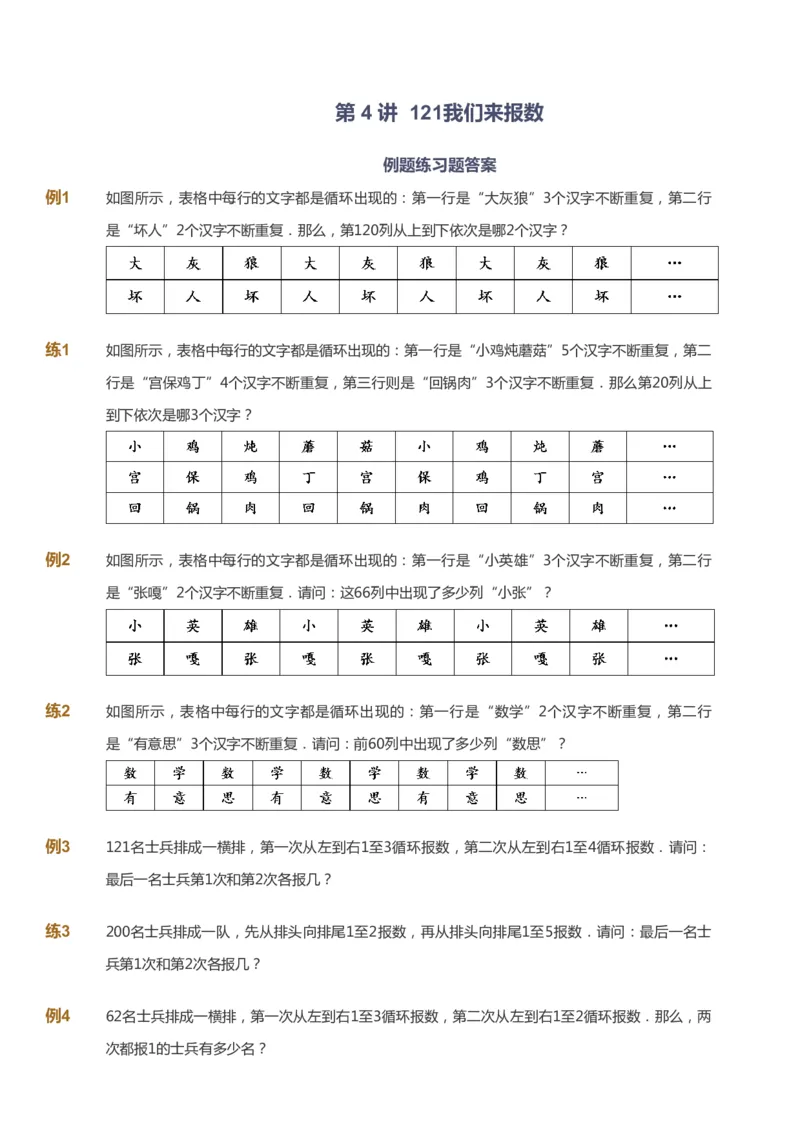课本+自我巩固+课堂落实_《爱学习》小学初中数学和奥数资料_高斯数学爱学习课件_3奥数思维突破_高斯爱学习思维突破奥数1-6阶四季版34年级_3年级思维突破春秋寒暑课件
