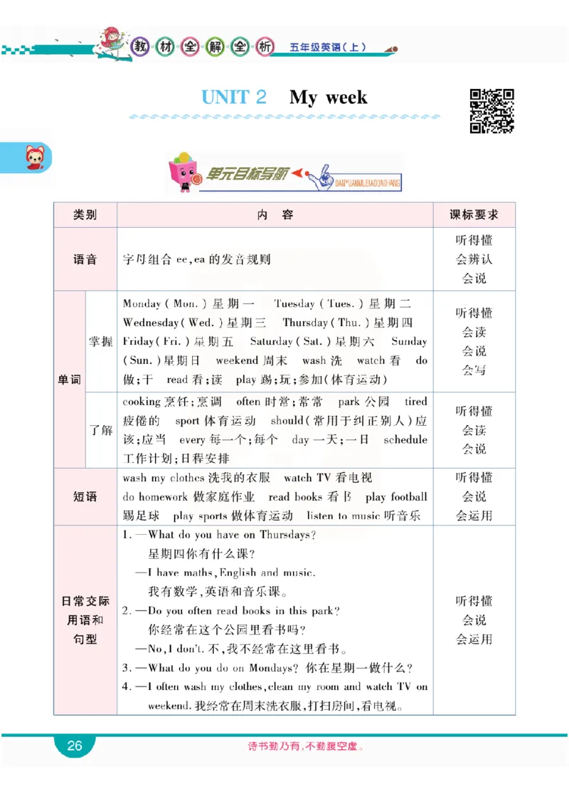 小学教材全解全析-人教数英语5上_《教材全解》小学1-6年级_《小学教材全解全析》_1-6年级上册_英语