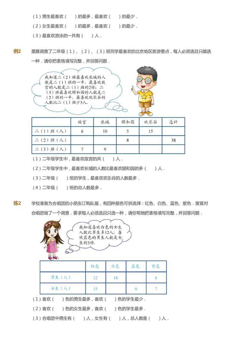 课本+自我巩固+课堂落实_《爱学习》小学初中数学和奥数资料_高斯数学爱学习课件_2人教小学能力强化_二年级高斯数学能力强化_寒数学2阶能力强化