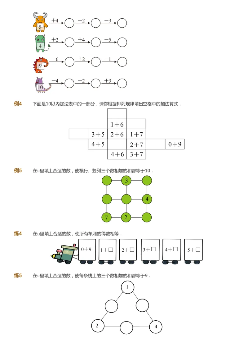 课本+自我巩固+课堂落实-gs_《爱学习》小学初中数学和奥数资料_高斯数学爱学习课件_1人教小学能力提高_1年级能力提高春秋寒暑课件_秋高斯数学1阶能力提高-gs出品