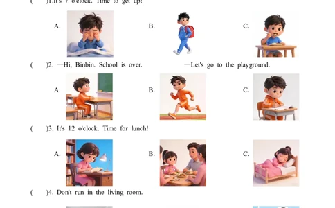 Unit3第1课时PartALet&rsquo;stalk&Chooseandsay(分层作业)英语人教PEP版四年级下册（新教材）_4下-新英语人教PEP版（2026持续更新）_01课件+教案+学习任务单+练习（更新完第4单元）_4分层作业