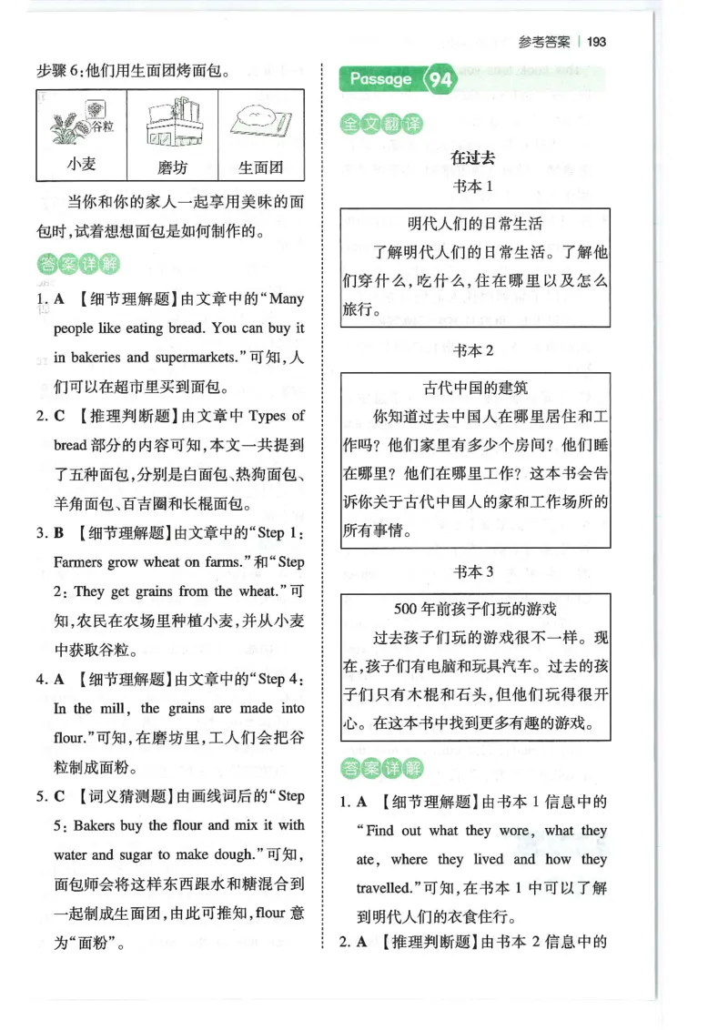 五年级25版《一本小学英语阅读训练100篇》（第8版）答案解析_26春四年级上下册人教版_四上英语合集人教版PEP英语四年级上册新教材（教学视频+课件+动画+音频+练习+教案）_17练习资料