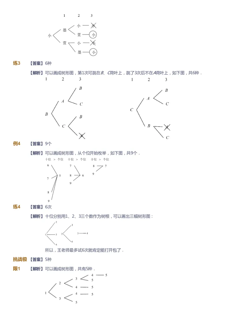 课本+自我巩固+课堂落实（答案）_《爱学习》小学初中数学和奥数资料_高斯数学爱学习课件_3奥数思维突破_高斯爱学习思维突破奥数1-6阶四季版34年级_3年级思维突破春秋寒暑课件_603